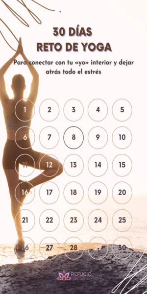 Plantilla gratis de yoga durante 30 días